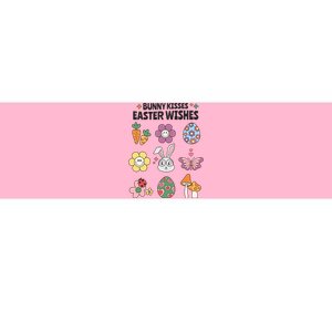 Bunny Kisses Easter Wishes Bumper Sticker