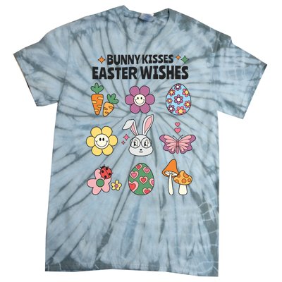 Bunny Kisses Easter Wishes Tie-Dye T-Shirt