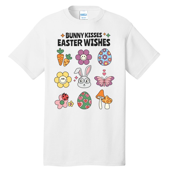 Bunny Kisses Easter Wishes Tall T-Shirt