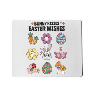 Bunny Kisses Easter Wishes Mousepad