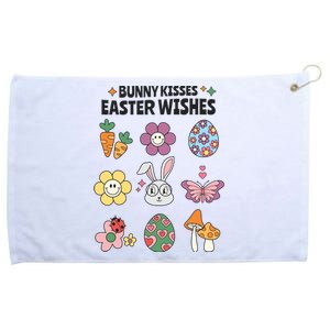 Bunny Kisses Easter Wishes Grommeted Golf Towel