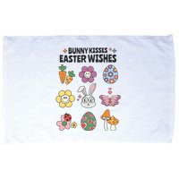 Bunny Kisses Easter Wishes Microfiber Hand Towel