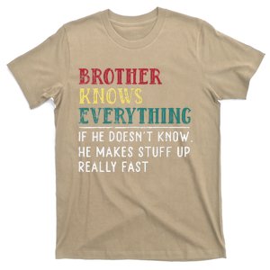 Brother Knows Everything Father's Day Gift For Funny Brother T-Shirt