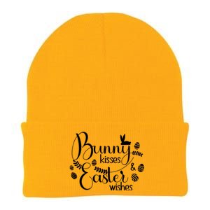 Bunny Kisses Easter Wishes Knit Cap Winter Beanie