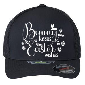 Bunny Kisses Easter Wishes Flexfit Unipanel Trucker Cap