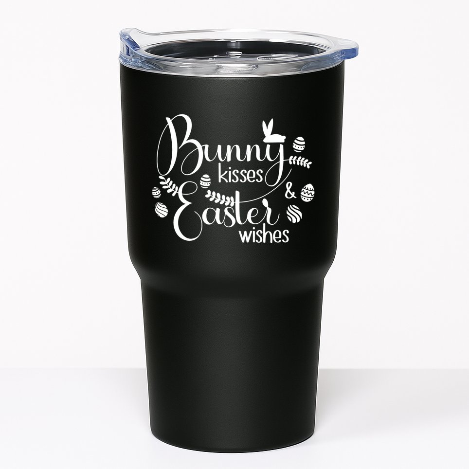 Bunny Kisses Easter Wishes Tumbler