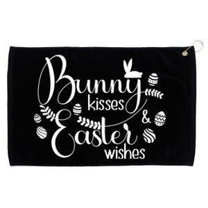 Bunny Kisses Easter Wishes Grommeted Golf Towel