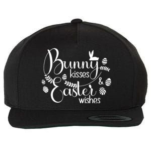 Bunny Kisses Easter Wishes Wool Snapback Cap