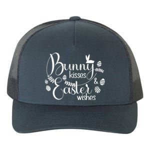 Bunny Kisses Easter Wishes Yupoong Adult 5-Panel Trucker Hat