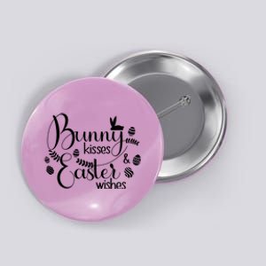 Bunny Kisses Easter Wishes Button