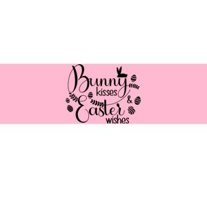 Bunny Kisses Easter Wishes Bumper Sticker