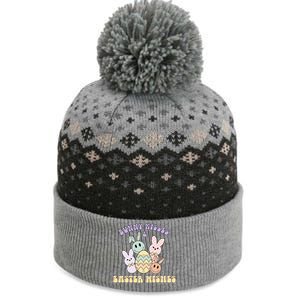 Bunny Kisses & Easter Wishes Retro Easter Day The Baniff Cuffed Pom Beanie