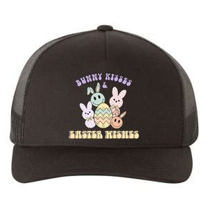 Bunny Kisses & Easter Wishes Retro Easter Day Yupoong Adult 5-Panel Trucker Hat