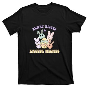 Bunny Kisses & Easter Wishes Retro Easter Day T-Shirt