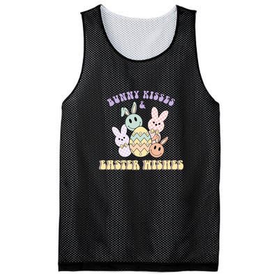 Bunny Kisses & Easter Wishes Retro Easter Day Mesh Reversible Basketball Jersey Tank