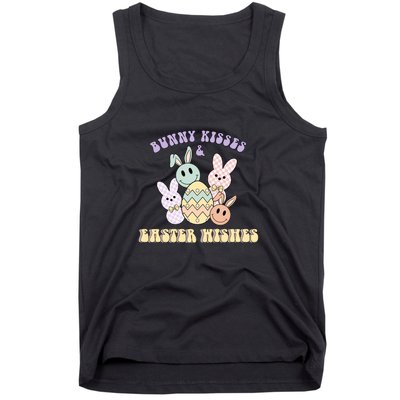 Bunny Kisses & Easter Wishes Retro Easter Day Tank Top