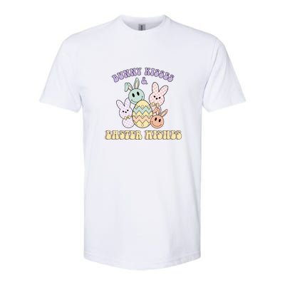 Bunny Kisses & Easter Wishes Retro Easter Day Softstyle CVC T-Shirt