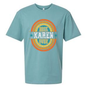 Best Karen Ever Funny Karen Name Sueded Cloud Jersey T-Shirt