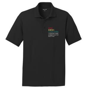 Baba Know Everything FatherS Day PosiCharge RacerMesh Polo