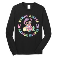 Bunny Kisses Easter Wishes Happy Easter Bad Fun Bunny Easter Day Long Sleeve Shirt