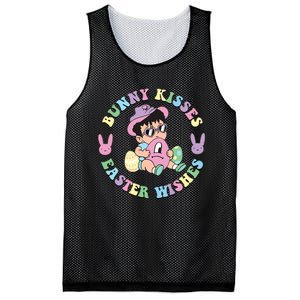 Bunny Kisses Easter Wishes Happy Easter Bad Fun Bunny Easter Day Mesh Reversible Basketball Jersey Tank