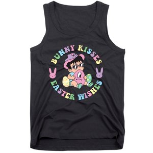 Bunny Kisses Easter Wishes Happy Easter Bad Fun Bunny Easter Day Tank Top