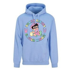 Bunny Kisses Easter Wishes Happy Easter Bad Fun Bunny Easter Day Unisex Surf Hoodie