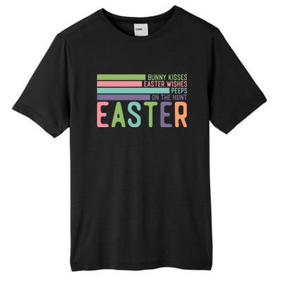 Bunny Kisses Easter Wishes Peeps On The Hunt Tall Fusion ChromaSoft Performance T-Shirt