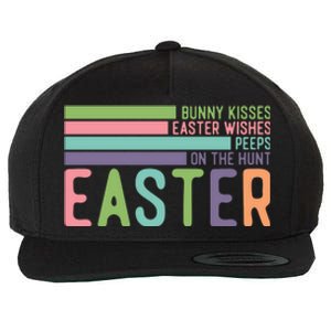 Bunny Kisses Easter Wishes Peeps On The Hunt Wool Snapback Cap