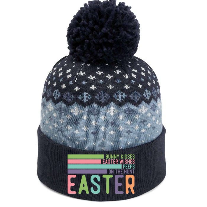 Bunny Kisses Easter Wishes Peeps On The Hunt The Baniff Cuffed Pom Beanie