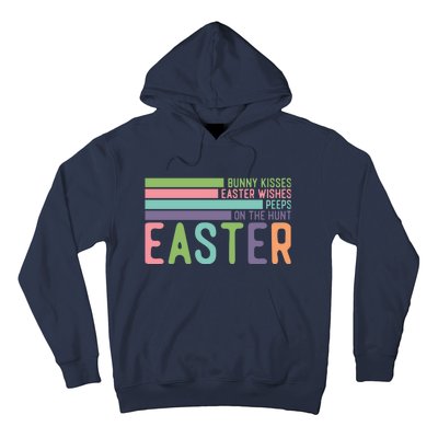 Bunny Kisses Easter Wishes Peeps On The Hunt Hoodie