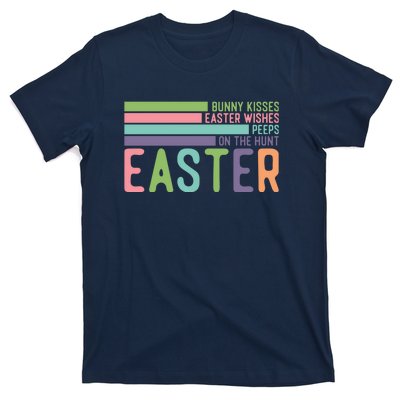 Bunny Kisses Easter Wishes Peeps On The Hunt T-Shirt