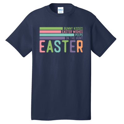 Bunny Kisses Easter Wishes Peeps On The Hunt Tall T-Shirt