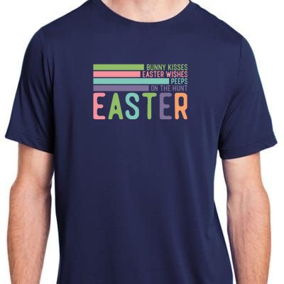 Bunny Kisses Easter Wishes Peeps On The Hunt Adult ChromaSoft Performance T-Shirt