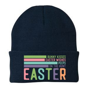 Bunny Kisses Easter Wishes Peeps On The Hunt Knit Cap Winter Beanie