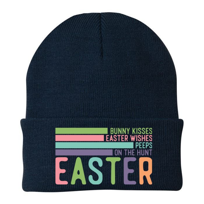 Bunny Kisses Easter Wishes Peeps On The Hunt Knit Cap Winter Beanie