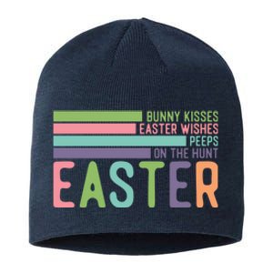 Bunny Kisses Easter Wishes Peeps On The Hunt Sustainable Beanie