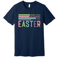 Bunny Kisses Easter Wishes Peeps On The Hunt Premium T-Shirt