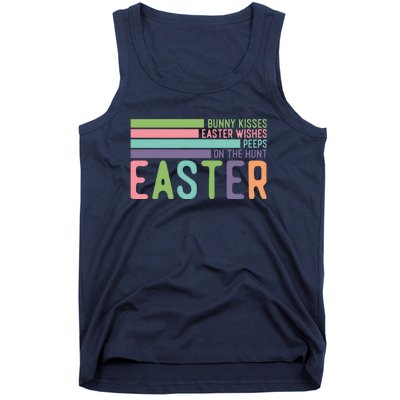 Bunny Kisses Easter Wishes Peeps On The Hunt Tank Top