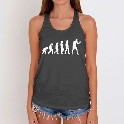 Boxing Kickboxing Evolution Boxing Fight Boxer Women's Knotted Racerback Tank