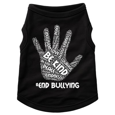Be Kind #End Bullying Word Art Hand Doggie Tank