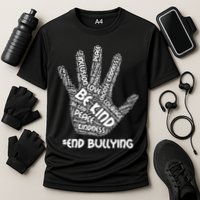 Be Kind #End Bullying Word Art Hand Performance Shirt