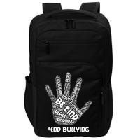 Be Kind #End Bullying Word Art Hand Impact Tech Backpack