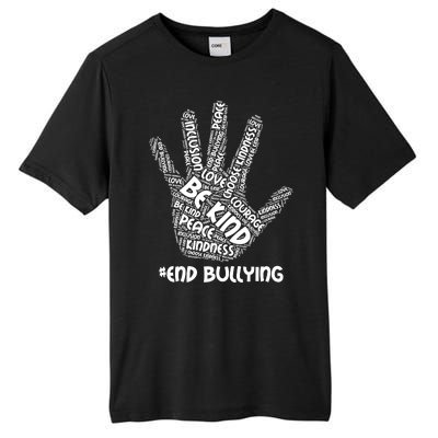 Be Kind #End Bullying Word Art Hand Tall Fusion ChromaSoft Performance T-Shirt