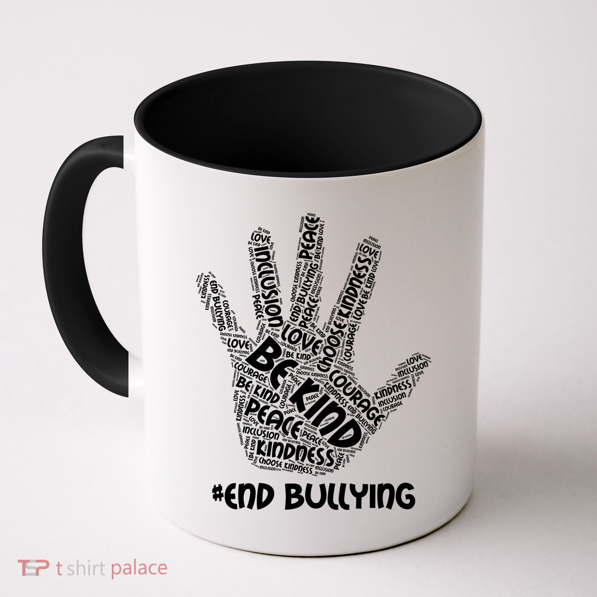 Be Kind #End Bullying Word Art Hand Mug