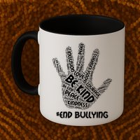 Be Kind #End Bullying Word Art Hand Mug