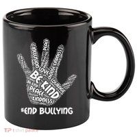 Be Kind #End Bullying Word Art Hand 11oz C Handle Ceramic Mug