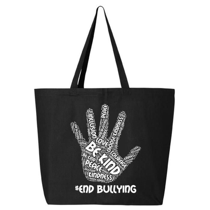 Be Kind #End Bullying Word Art Hand 25L Jumbo Tote