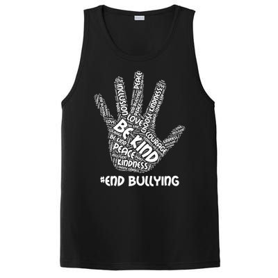 Be Kind #End Bullying Word Art Hand PosiCharge Competitor Tank