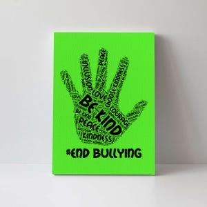 Be Kind #End Bullying Word Art Hand Canvas